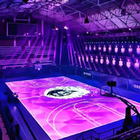 ZHIYU P2.5 Indoor Kommerzielle LED-Tanzbodenplatten Interaktive Bodenpaneele 8K Auflösung Wasserdichter Vollfarbiger Bildschirm