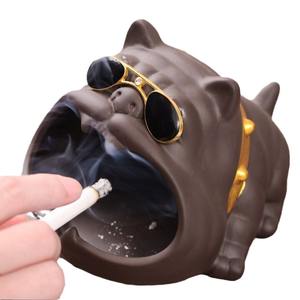 Cenicero de resina de moda para hombre súper lindo estilo Simple <span class=keywords><strong>Bully</strong></span> Dog con diseño de dibujos animados para escritorio de oficina o dormitorio envío gratis - Product Image 5