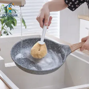 Household cleaning tools & accessories Natural plant bristles Kitchen cleaning brush pot and bowl brush