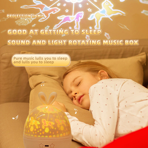 Proyektor Led portabel Mini bentuk kelinci, lampu malam proyektor <span class=keywords><strong>Elf</strong></span> untuk rumah, lampu tidur kelinci populer, proyektor portabel Mini - Product Image 1