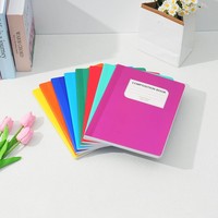 Cuaderno Escolar con Margen Rojo, Cuadrícula Matemática, Líneas Rayadas, Personalizable en Varios Colores, Tamaños A4, A5 y B5, para Suministros Escolares y de Oficina