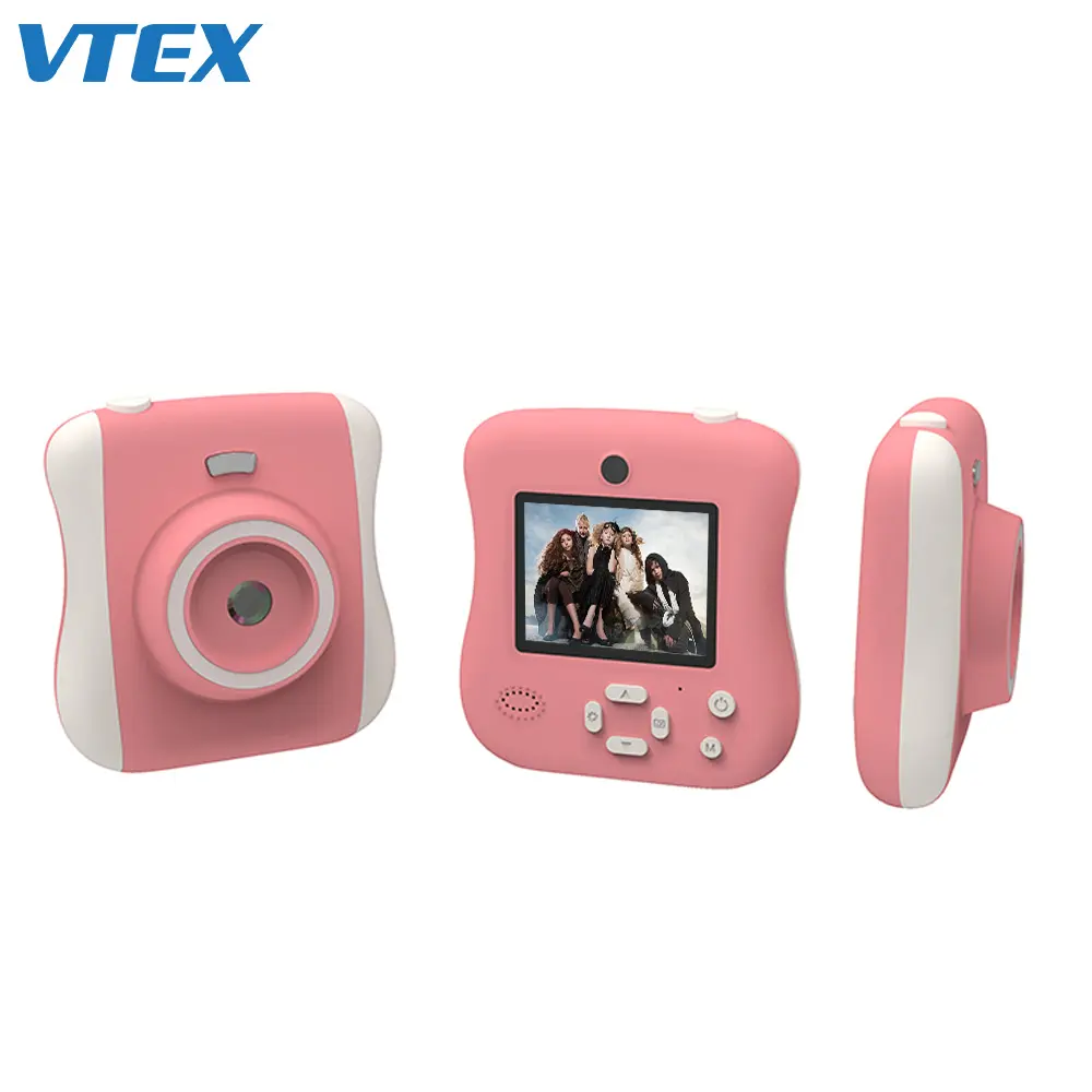 Hot Selling Cute Boys Girls Gift 2.4inch HD Children Digital Camera Pink for Kids Toy Camera