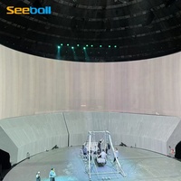 Écran holographique 3D en maille de gaze Seeball de 3 m/5 m de large, écran à 360 degrés, assemblable, pour l'art numérique immersif holographique