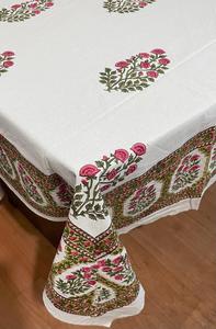 High Demanded Handmade Rectangle <b>Tablecloth</b> Rajasthani Print Table Cloth Boho Cotton Table Cloth Decorative Cotton Table Cover - Product Image 4