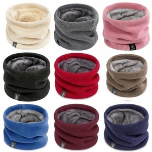 Cache-cou thermique en tricot RTS pour l'hiver, doublure en polaire douce, cache-cou coupe-vent, écharpe <span class=keywords><strong>snood</strong></span>, pour hommes et femmes, ski, cyclisme, protection du cou pour activités de plein air - Product Image 2