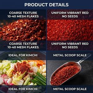 Fiocchi di Peperoncino Rosso Essiccati al <span class=keywords><strong>Sole</strong></span> di Qualità Premium, Spezia per <span class=keywords><strong>Cucina</strong></span> Coreana Gochugaru - Product Image 5