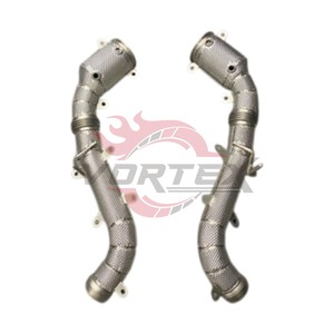 Collecteurs d'échappement universels Vortex à haut débit en acier inoxydable de 1,5 mm d'épaisseur, poli miroir, pour McLaren 600LT 650S 675LT MP4-12C - Product Image 4