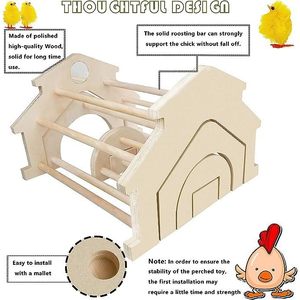 Wooden Chicken Habitat Jungle Gym For Chickens Coop Toy Accessory Wooden <b>Frame</b> <b>Play</b> Structure Farm Use - Product Image 3