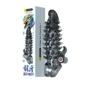 Anillo vibrador de acero Dragon Fang TPE con 73 dientes tipo diente de lobo para mejora masculina y diversión en pareja - Product Image 2