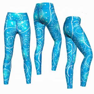<b>Women's</b> High Waist Fitness Leggings Printed Gym Sport Yoga Pants Ladies Running <b>Trousers</b> Polyester Spandex Quick Dry - Product Image 2