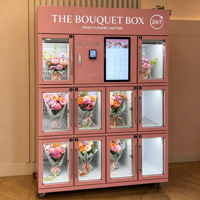 Distributeur automatique intelligent 24h/24 et 7j/7 de bouquets de roses fraîches réfrigérées - Maquina Expendedora De Ramos De Flores