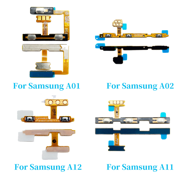 Flexible Cable Strip Design for Volume Power Switch Button of Samsung A01 A02 A11 A12 Motherboard Repair Parts Startup Ribbon