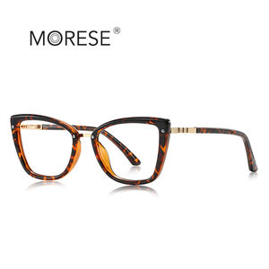 แว<span class=keywords><strong>่น</strong></span>ตาแฟ<span class=keywords><strong>ชั</strong></span><span class=keywords><strong>่น</strong></span> P2223ของผู้หญิง Morese กรอบผีเสื้อป้องกันแสงสีฟ้าและวัสดุโฟโตโครมิก TR90ลายสัตว์ - Product Image 5