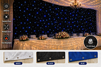Rideau lumineux LED RVB en forme d'étoiles scintillantes, personnalisable, avec télécommande, pour toile de fond de photomaton, draperie de scène DMX