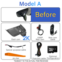 Caméra embarquée 4G pour CR-V, avant 2K, arrière 1080p, ajustement personnalisé Gen5 2017-2022, enregistrement en boucle automatique, vision nocturne, enregistreur vidéo