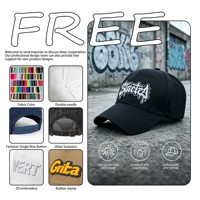 Casquette de baseball trucker en jean délavé et usé à 6 panneaux avec logo personnalisé OEM BSCI, visière incurvée, style vintage, effet vieilli, avec lettres