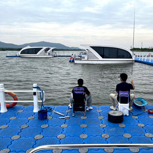 Fabriqué en Chine Maison Bateau <span class=keywords><strong>Ponton</strong></span> Bateau 11.5m En Aluminium <span class=keywords><strong>De</strong></span> Luxe Yacht Fabricant Scenic Area Rivers LakesModern Bateau <span class=keywords><strong>De</strong></span> <span class=keywords><strong>Pêche</strong></span> - Product Image 3