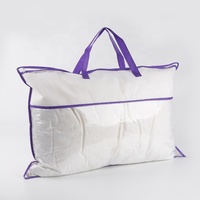 Poignée PVC Couverture Sac D'emballage Pour Oreiller Et Couette Personnalisé PVC Couette Textile Poussière Sac De Rangement
