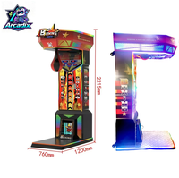 Machine de boxe commerciale à monnayeur pour parc d'attractions et centre de divertissement familial, testeur de force de frappe