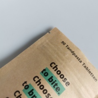 Sachets refermables biodégradables à fermeture éclair pour emballages alimentaires, bonbons et snacks