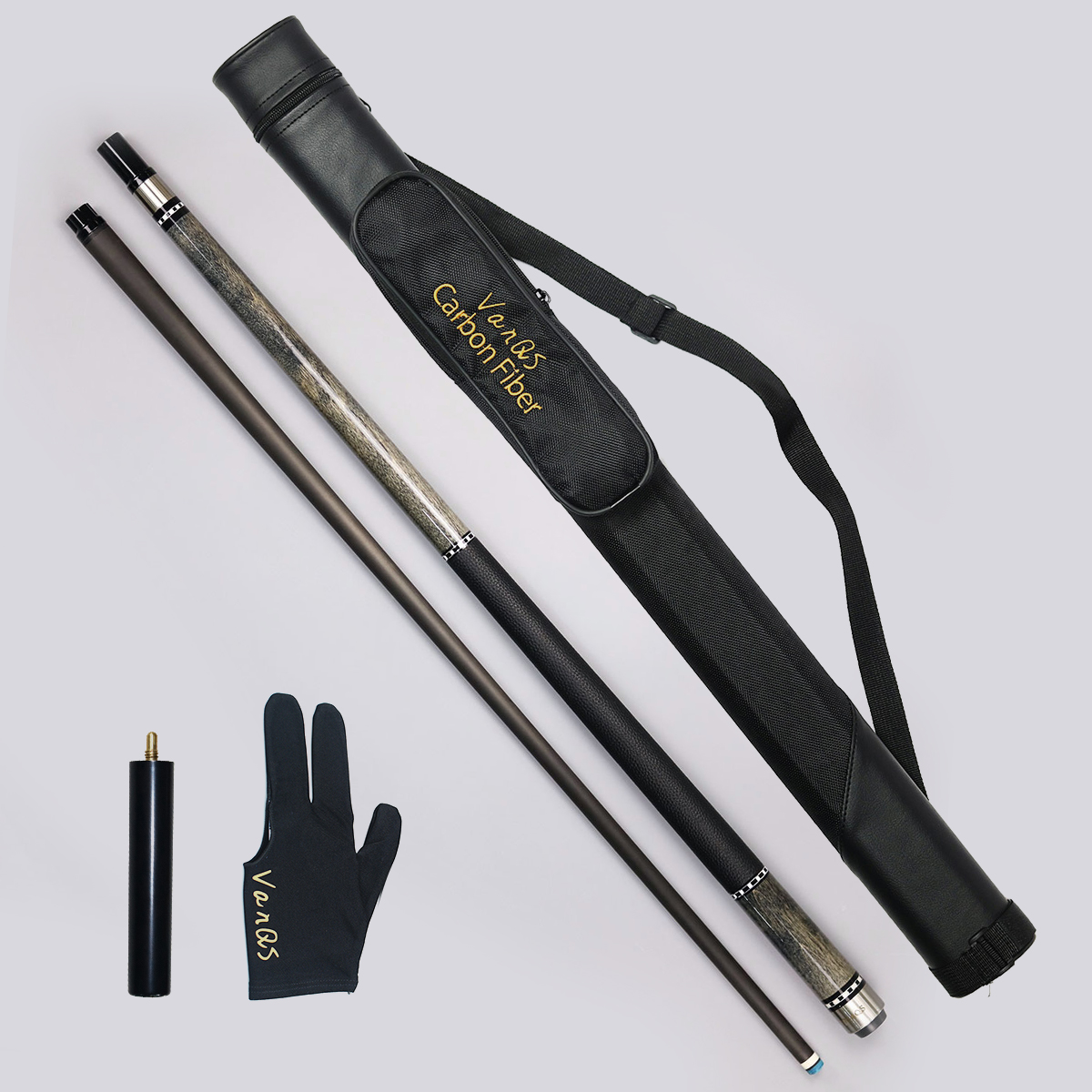 Ensemble de queues de billard grises