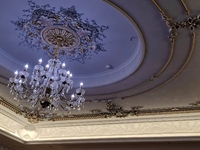 OA-1141 Moulures de Couronne pour Villa Européenne, Décoration Intérieure/Extérieure, Polyuréthane Léger et Durable, Écologique, Blanc, Hôpital