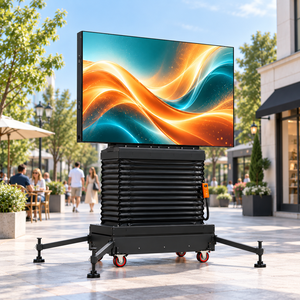 Pantalla LED P5 ligera para exteriores sobre ruedas, pantalla publicitaria reutilizable para eventos promocionales, roadshows pequeños y alquiler. - Product Image 2