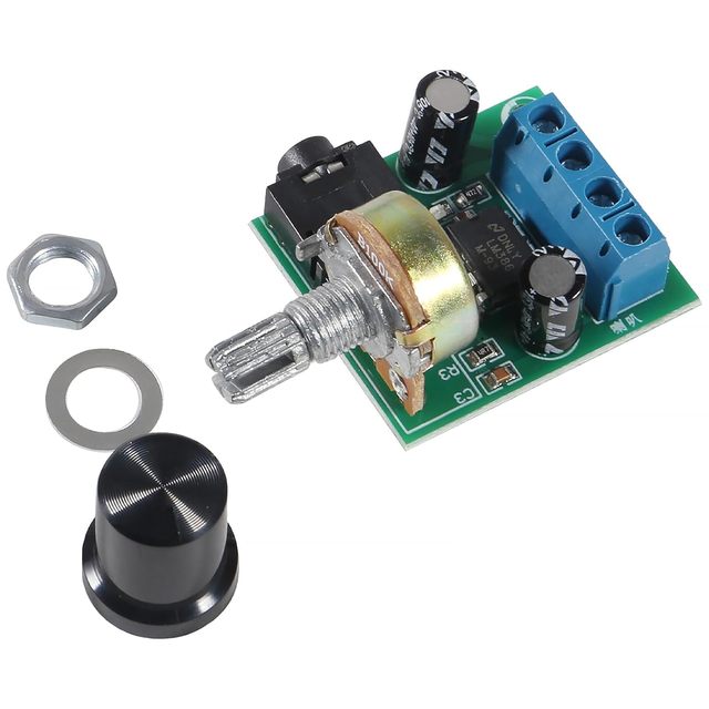 LM386 Mini Power Amplifier Board 10W Audio Amplifier Module with Volume Adjustable Control Compatible with DC 3-12V Category ICs