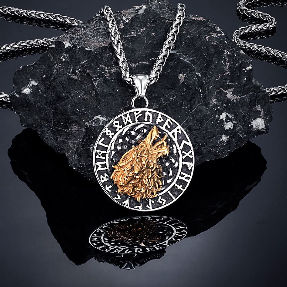 Collier pendentif en or et argent