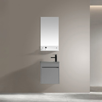 Meuble-lavabo mural blanc sur mesure 24, 30 ou 36 pouces avec miroir et armoire pour salle de bain