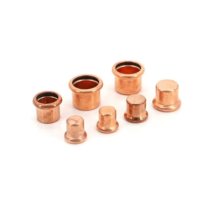 Sanitary Copper M press fitting cap pipe fitting