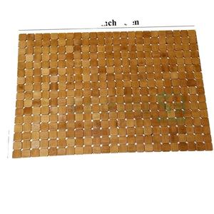 Le tapis antidérapant de salle de bain en bambou augmente la friction en toute sécurité - Product Image 1