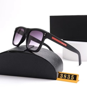 Gafas de Sol Polarizadas UV400 de Moda 3835 para Hombre, Gafas de Sol de Diseñador de Marca de Lujo de Alta Calidad, Color Negro Mate para Hombre - Product Image 4