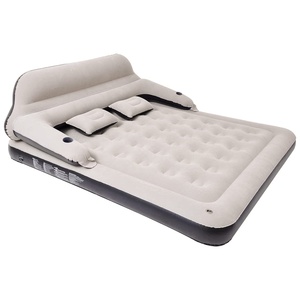 Customized Air Mattress with Headboard and Built-in Pump for camping