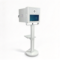 Kiosque photo portable tout-en-un avec écran tactile et éclairage LED RVB pour fêtes et événements commerciaux