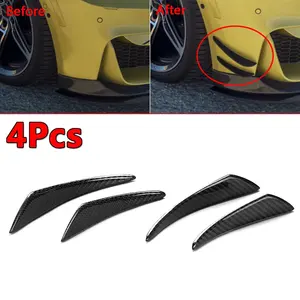 4 Piezas de Alerones Laterales de Fibra de Carbono Real para Automóvil, Adhesivos Decorativos para BMW E90 E91 E92 E93 G20 G28 G30 E80 E81 E82 - Product Image 1