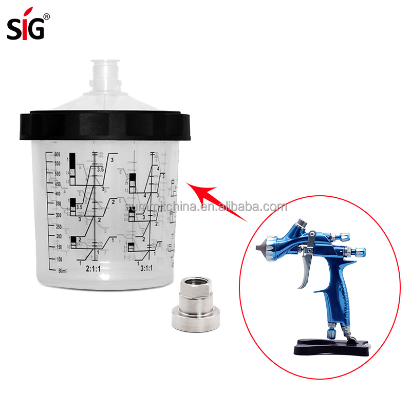 600 мл 125mic Автомобильный Спрей для смешивания красок oceanpower чашка с воротником машина по изготовлению крышек и внешняя чашка