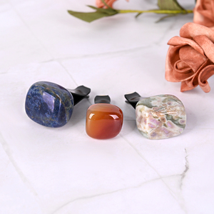 <b>Bow</b> Vent <b>Clips</b>, Natural Crystal <b>Bow</b> Car Diffuser Vent <b>Clip</b> Tumble Stones <b>Bow</b> Car Interior Decor Bling Car Accessories for Girls - Product Image 3