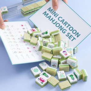Decor-Style Premium Acrylic Cloisonne Inspired Luxury Style <b>Mahjong</b> <b>Set</b> With Gift Box for Collectors and Players - Product Image 4