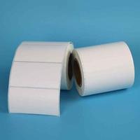 Precio bajo de alta calidad adhesiva de papel térmico en blanco etiquetas de código de barras etiqueta hecho en China