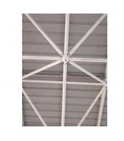 Techo de piscina prefabricado de estructura de acero ligero con construcción de gran vano