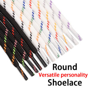 <span class=keywords><strong>Cordones</strong></span> de poliéster trenzados personalizados de 5 mm para zapatillas deportivas, <span class=keywords><strong>cordones</strong></span> de repuesto para senderismo, venta al por mayor por par - Product Image 1