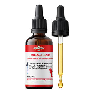 חלבון גבוה פרוביוטיקה שריר להשיג טיפות נוזלי תוספת עם חלבון מי גבינה לכלבים חתולים לקדם משקל בריא - Product Image 1