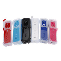 Manette de jeu sans fil d'usine pour contrôleur Nunchuck à distance Wii pour manette Wii avec étui en silicone et sangles