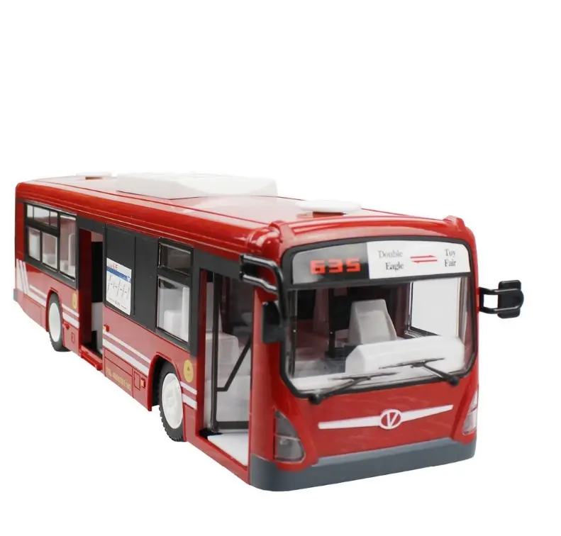 Hot Sale Toy Car Simulation RC Bus E635-003 light/One-Button Remote Controlled Bus Express One Key Start Vehicle Toys