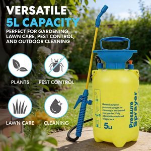Pulvérisateur Agricole Manuel Portable et Durable en PE pour Jardin et Extérieur, <span class=keywords><strong>Pompe</strong></span> à Pression 5L Haute Pression avec Longue Lance - Product Image 5