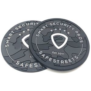 Iron on Rubber Patch Custom Logo <b>PVC</b> Rubber Clothing Patch - Product Image 1