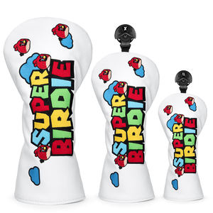 Housse de tête de club de golf personnalisée de haute qualité avec logo brodé, pour driver et woods, pour gaucher - Product Image 1