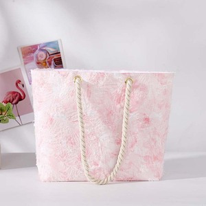 Tote Bag Large Capacity Cosmetic Organizer With Flower Tassels Soft Handle Everyday Use Winter 2023 - Product Image 2