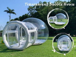 Tente à <span class=keywords><strong>bulles</strong></span> occultante gonflable pour hôtel, jardin, extérieur, bâche dôme Igloo transparente de luxe de 10 pieds avec ballon - Product Image 5